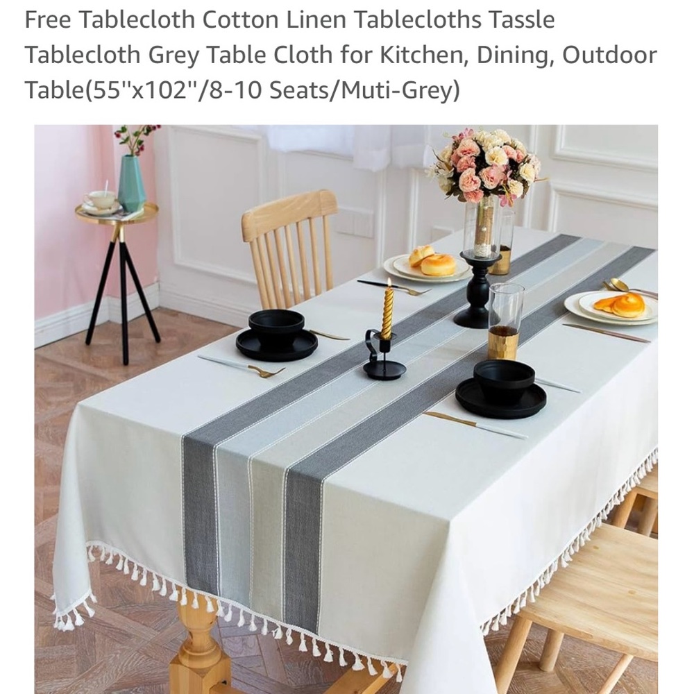 Gray Elegant Table Linens for Dining